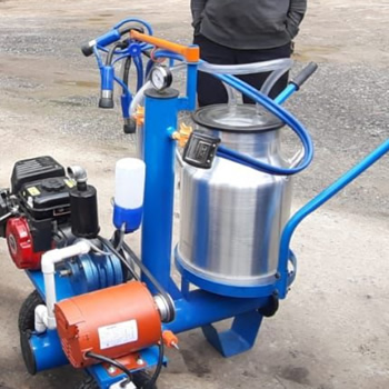 Equipo de ordeño con bomba de vacio
